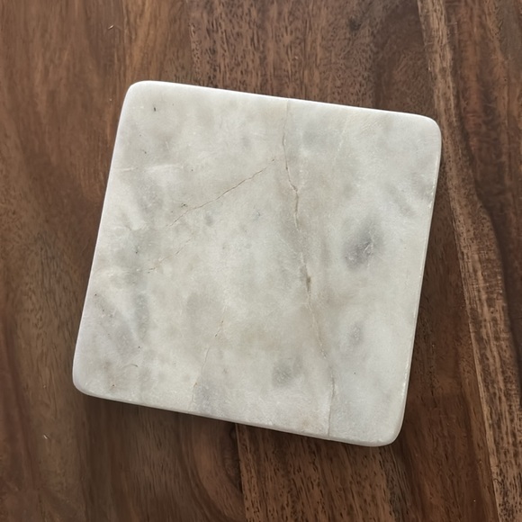 Square White Marble Coasters - Picture 4 of 9